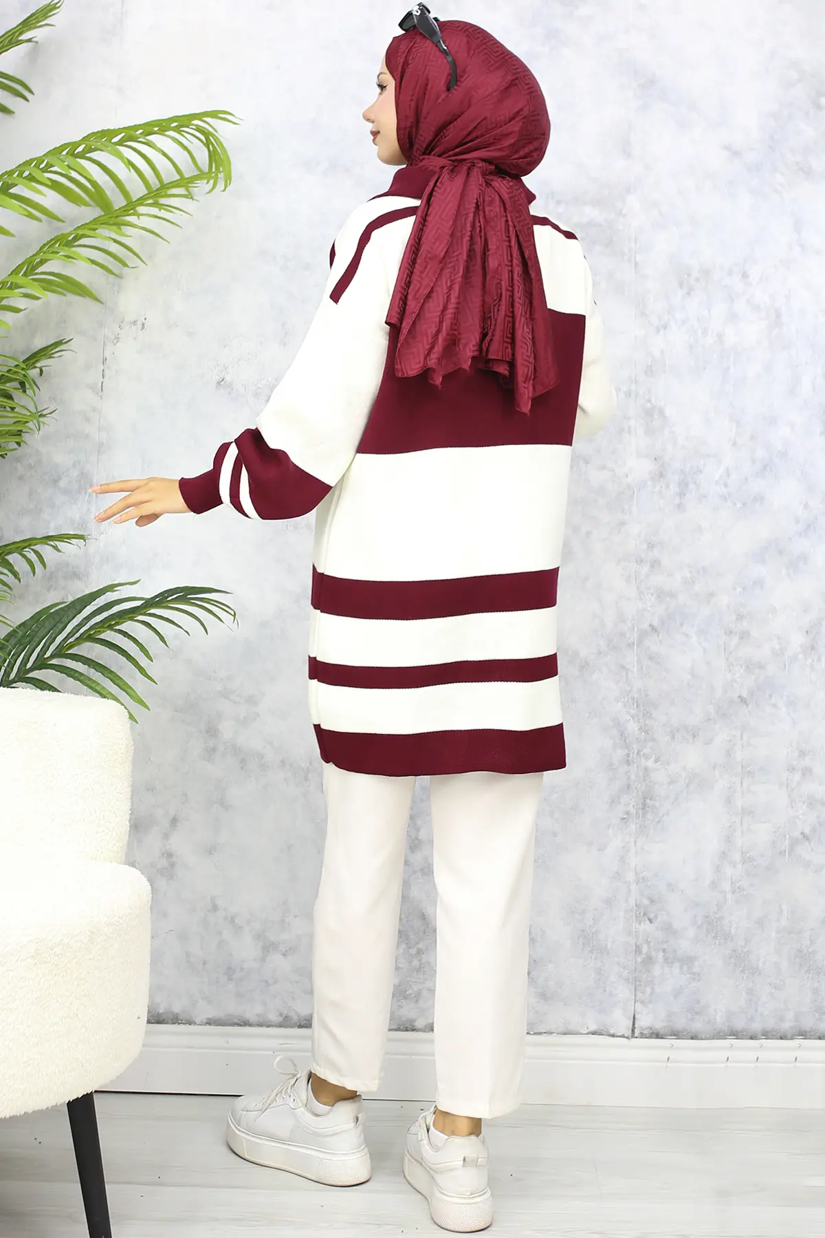 Sweater Tunic With Zipper Neck-detail