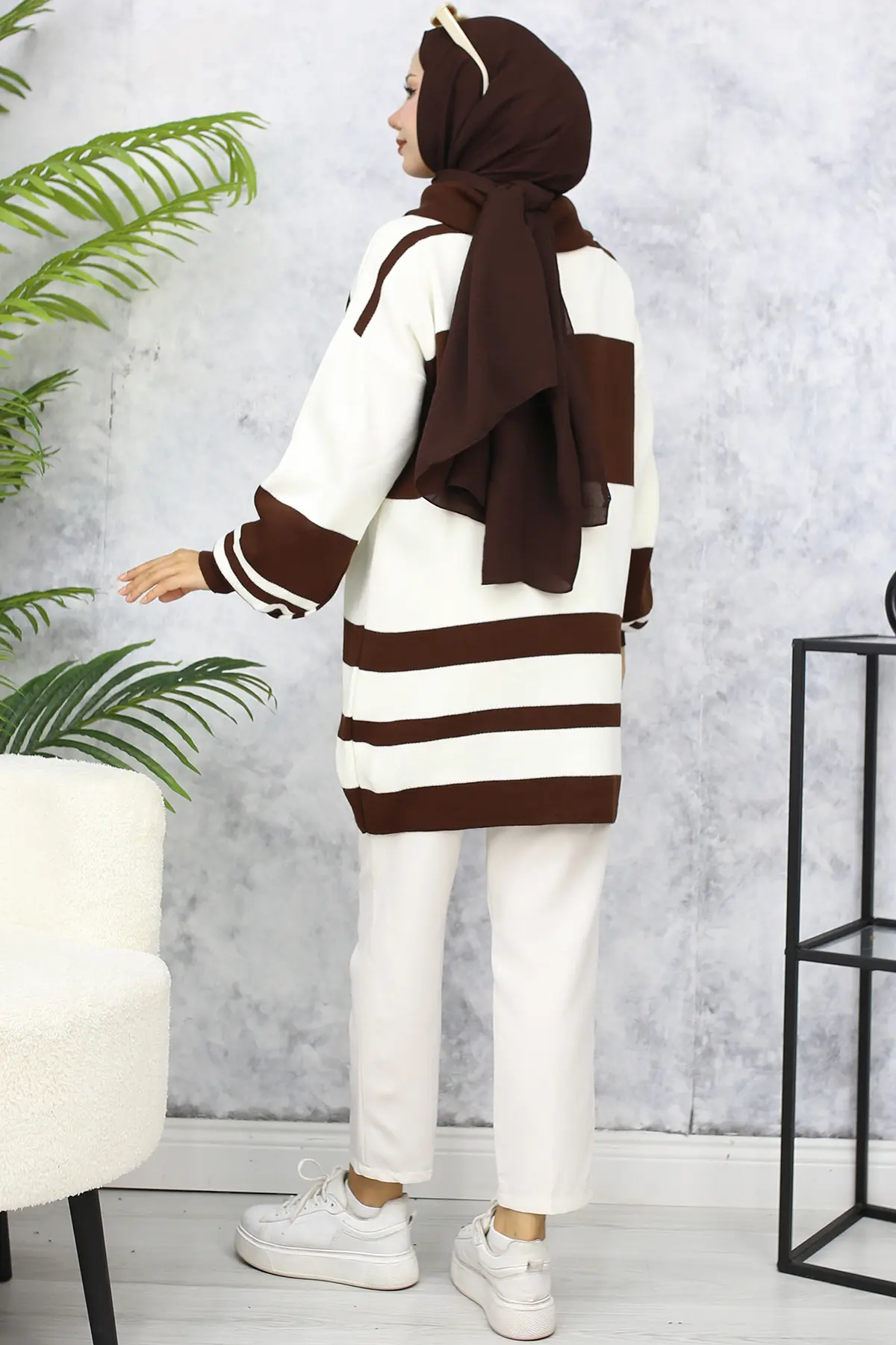 Sweater Tunic With Zipper Neck-detail