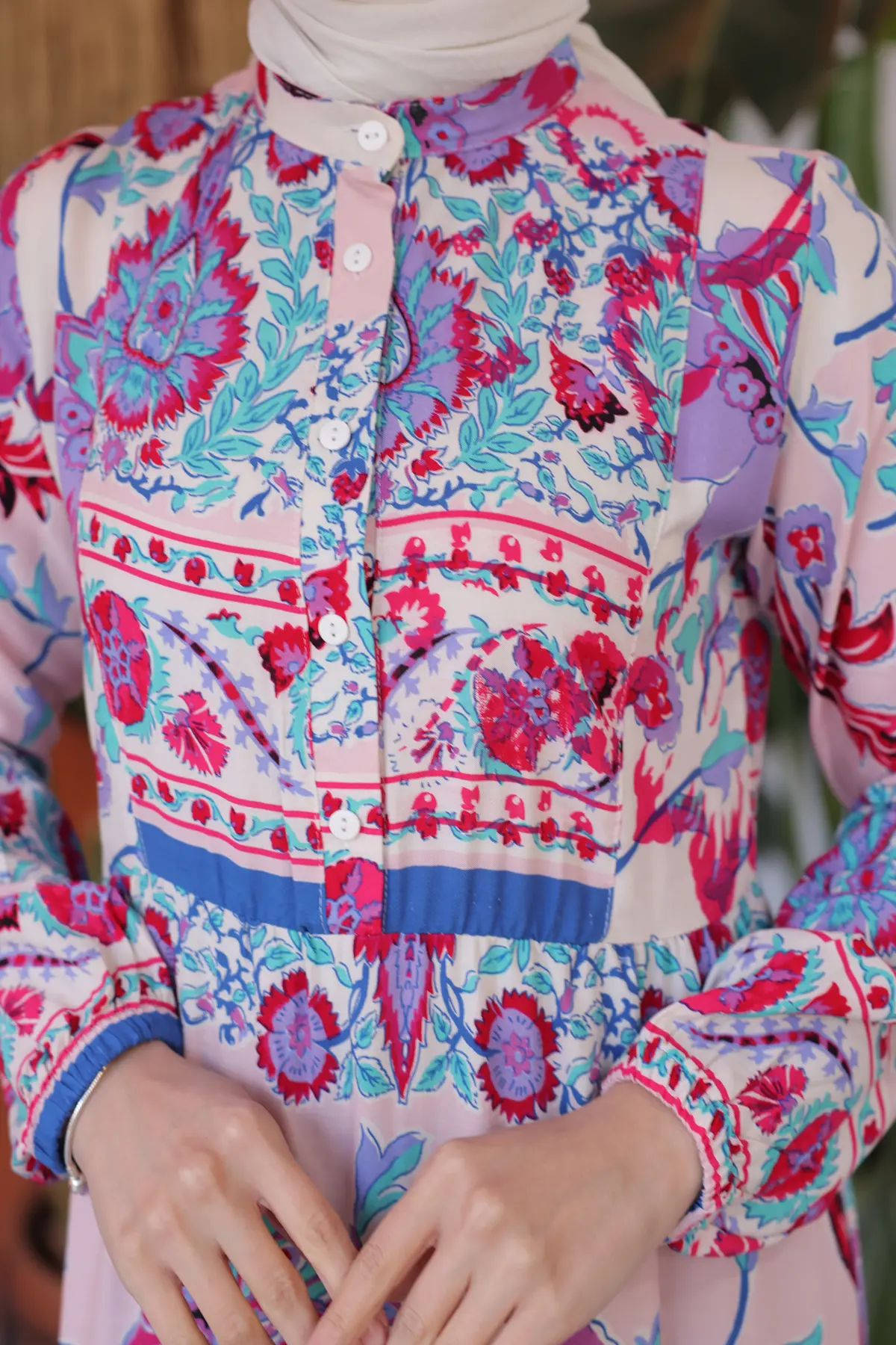 New Floral Dress-detail