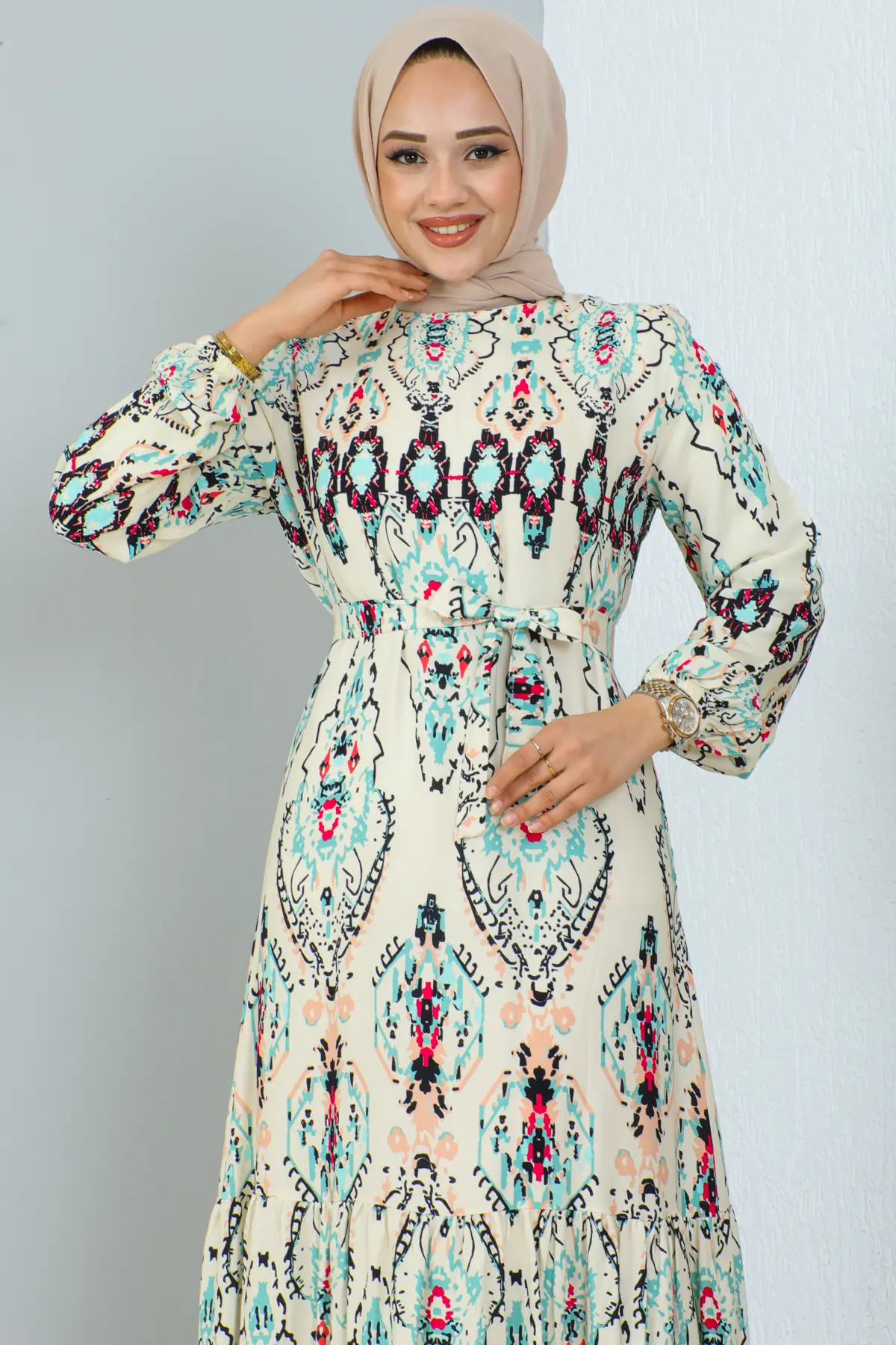 New Floral Dress-detail