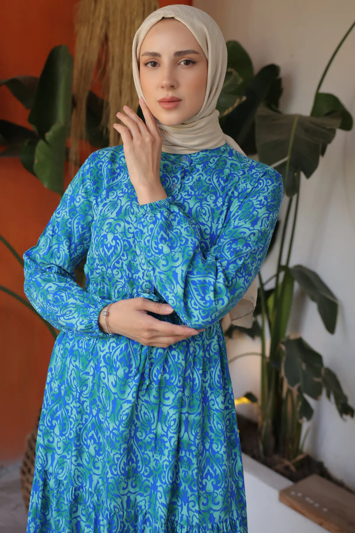 Patterned Dress-detail