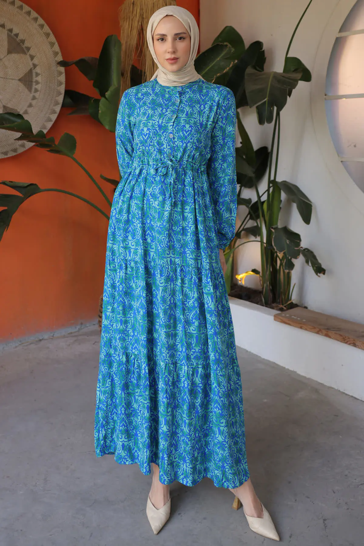 Patterned Dress-detail