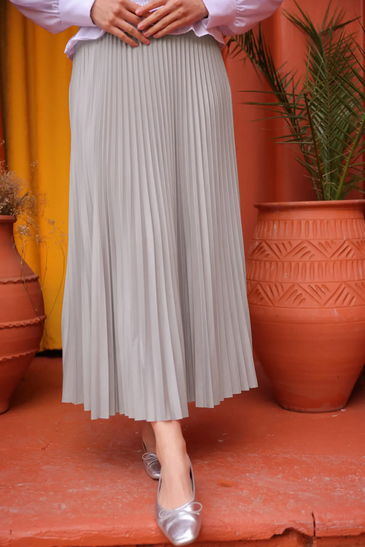 Pleated Skirt-detail