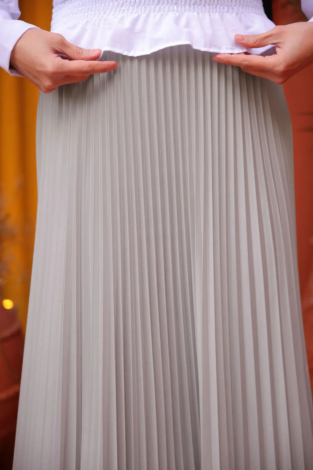 Pleated Skirt-detail