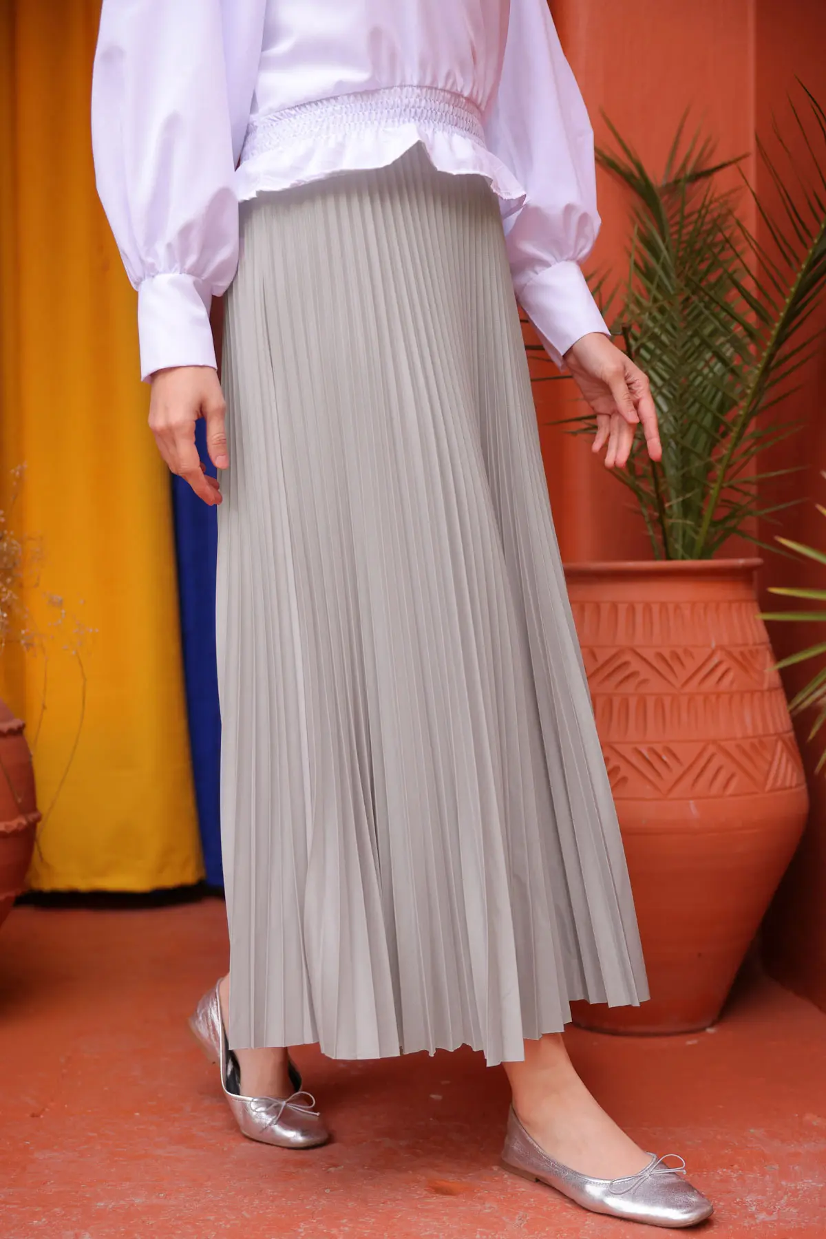 Pleated Skirt-detail