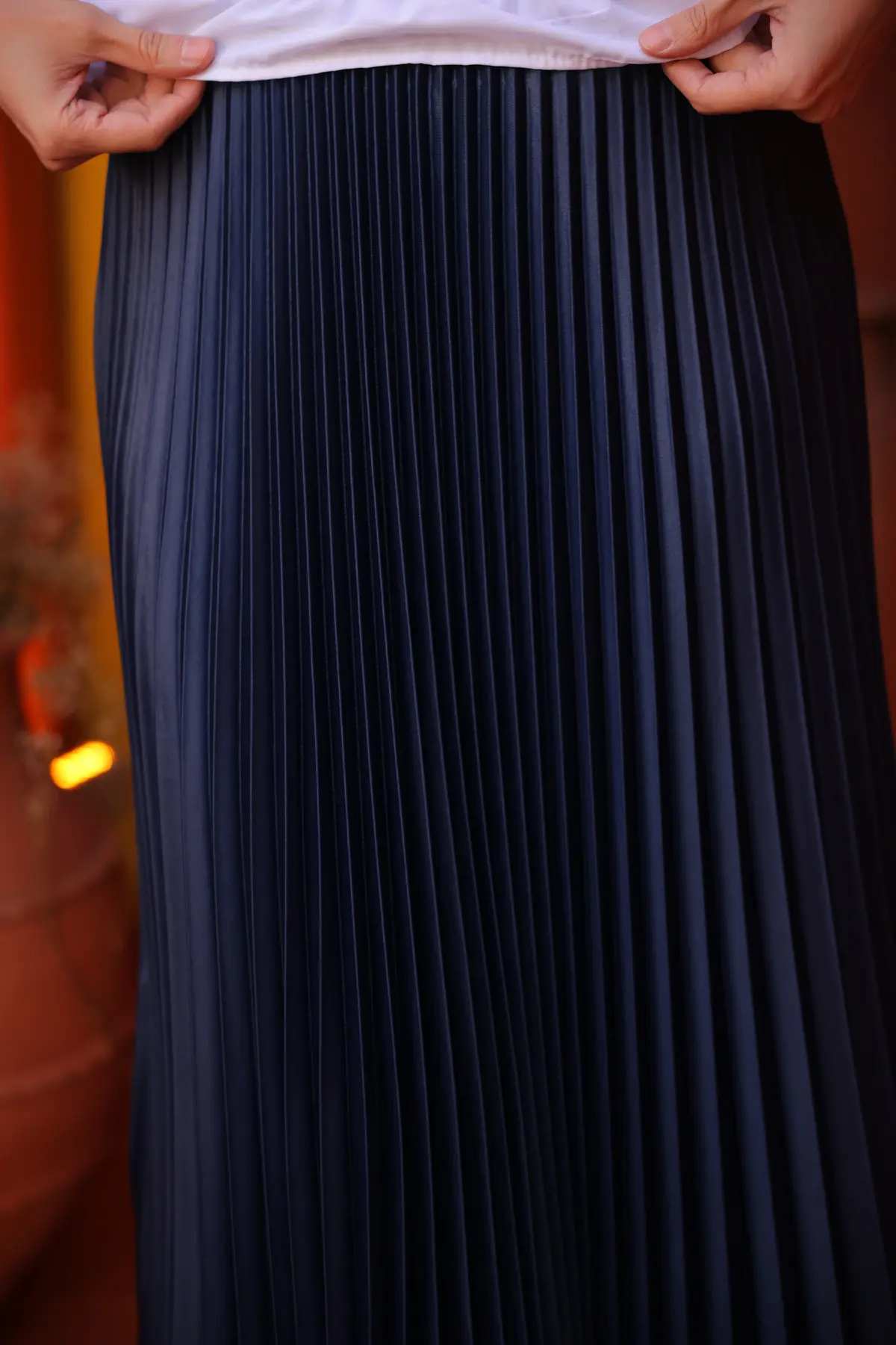 1389 Piliseli Etek Lacivert-detail