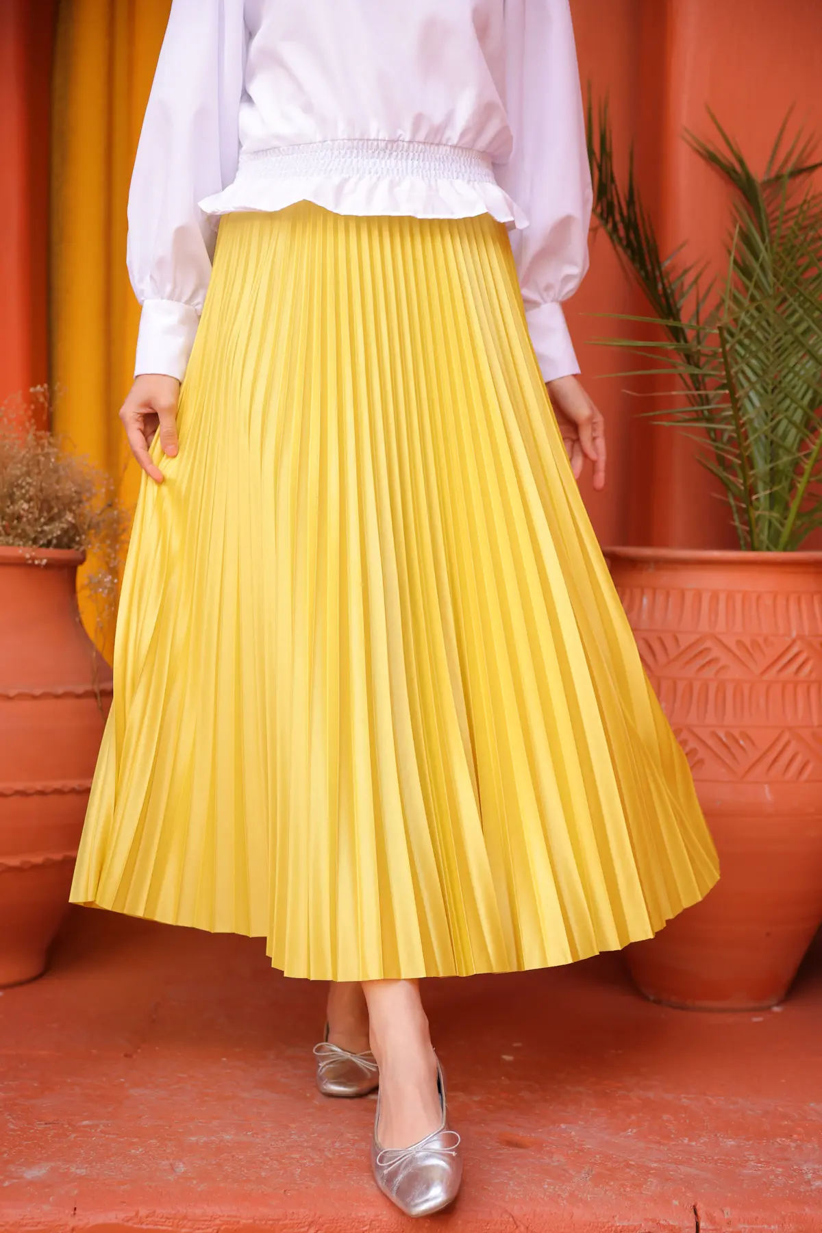 Pleated Skirt-detail