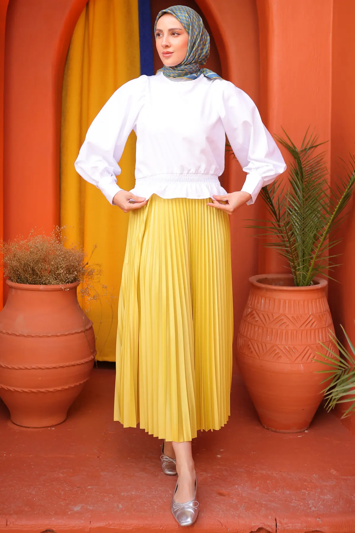 Pleated Skirt-detail