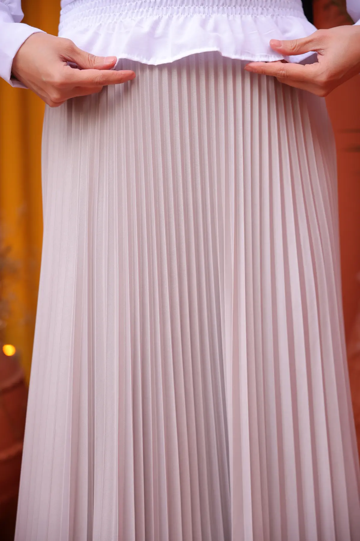 Pleated Skirt-detail