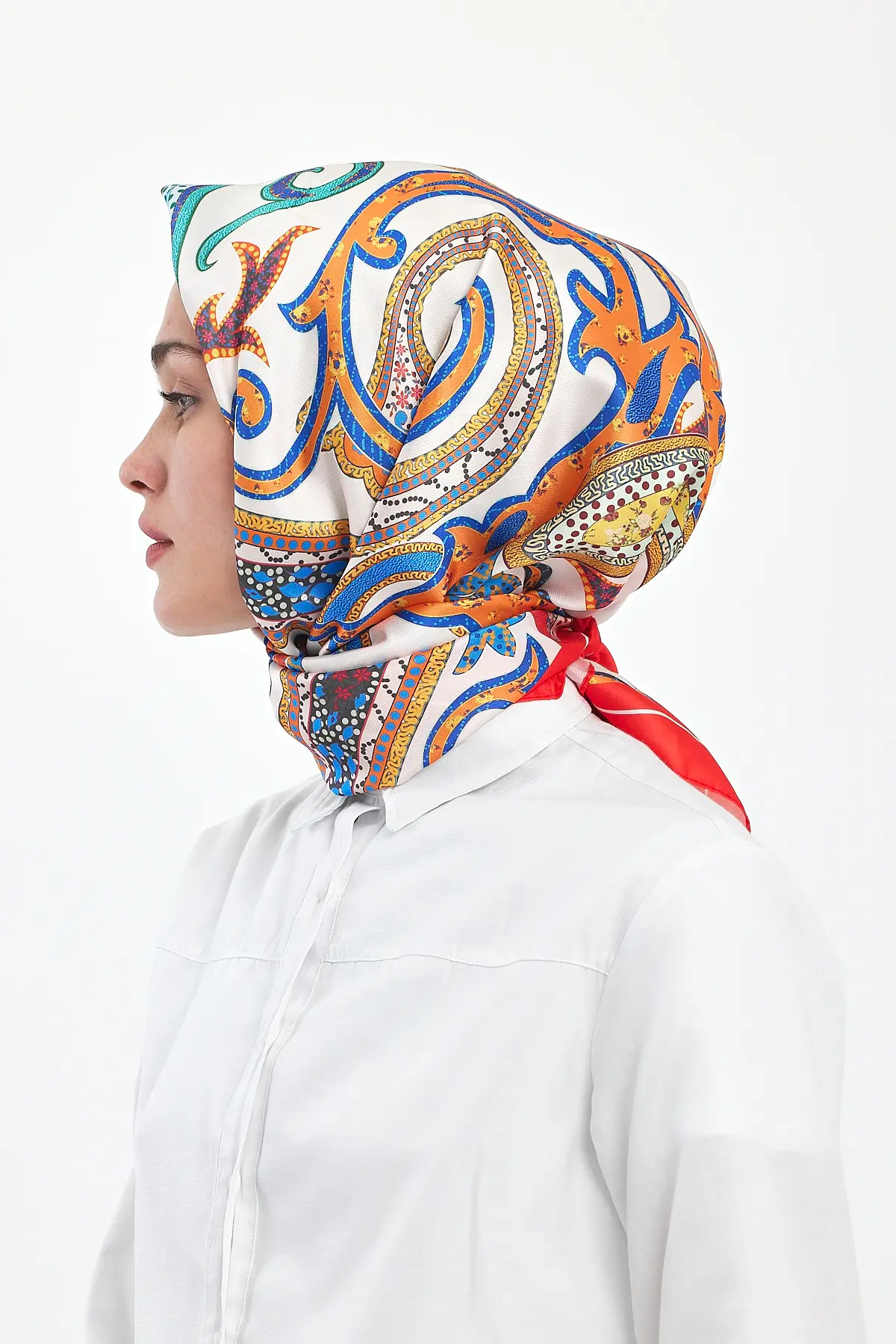 Patterned Scarf-detail