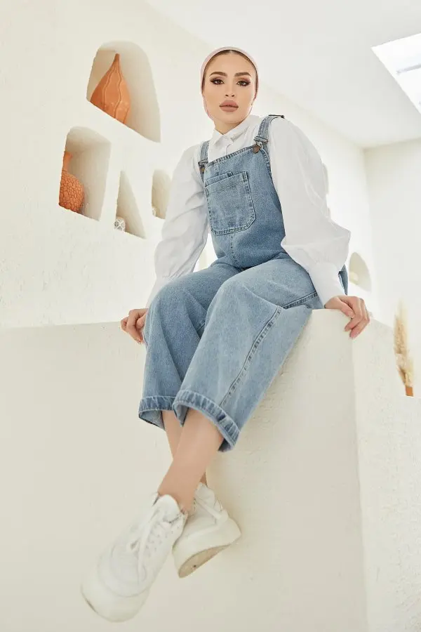 2041 Jean Kot Tulum Mavi-detail