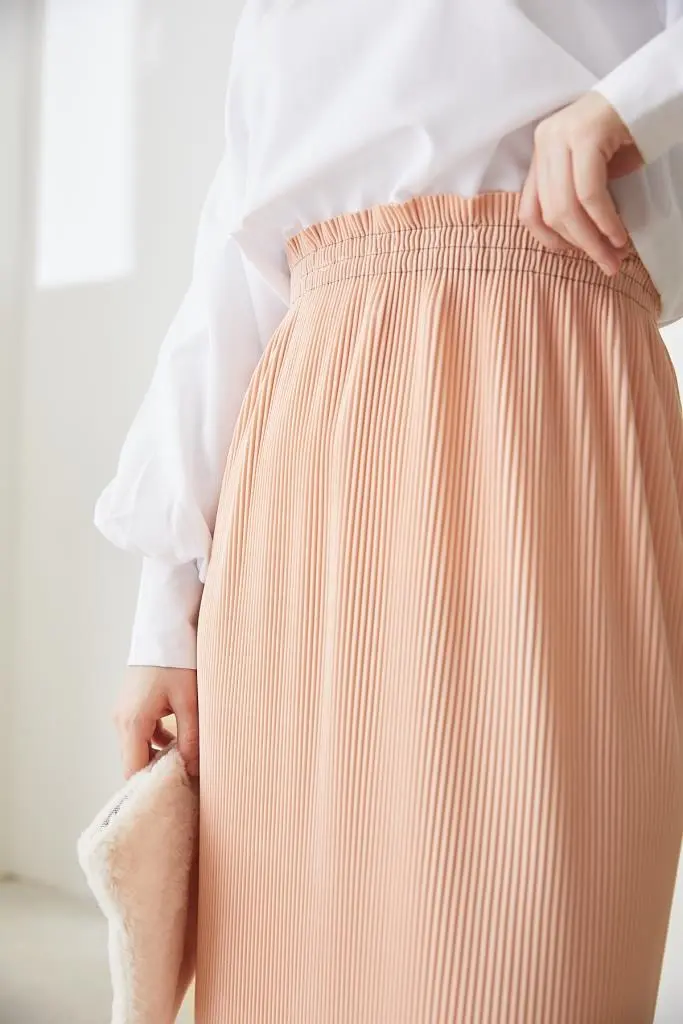 205 - Piliseli Tesettür Etek Pudra-detail