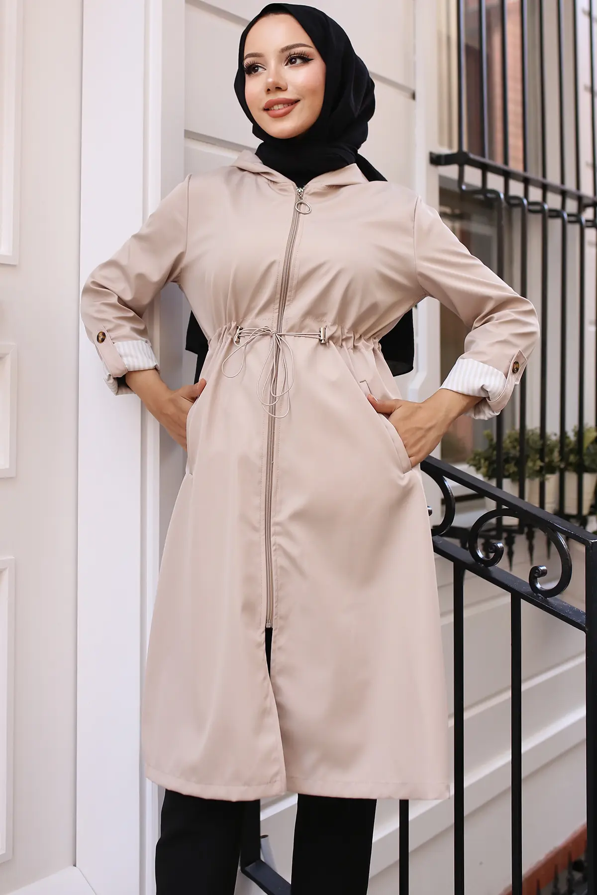 Diamond Patterned Inflatable Vest-detail