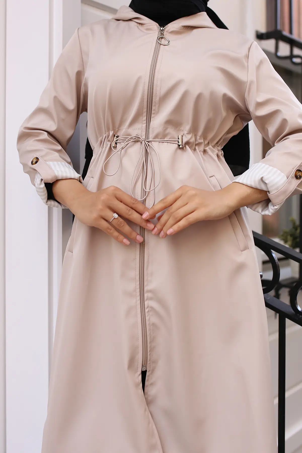 Diamond Patterned Inflatable Vest-detail