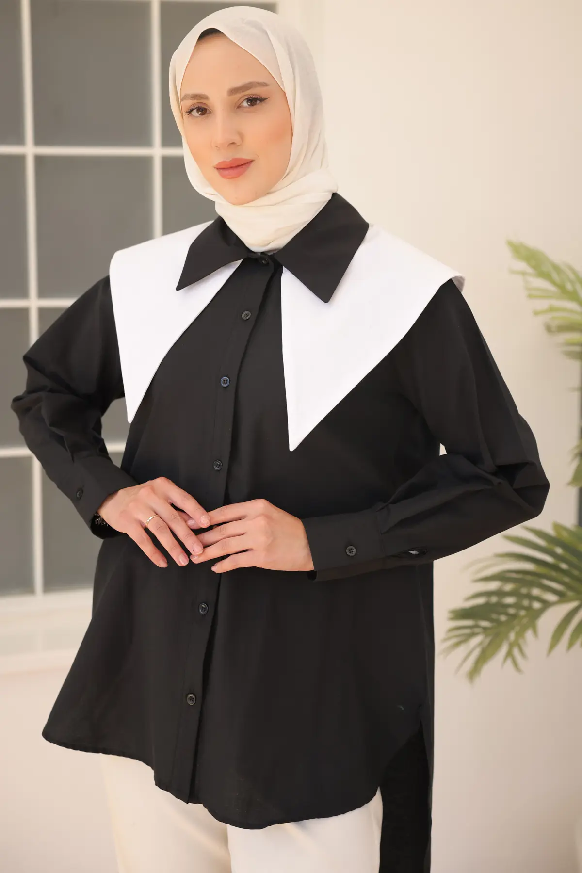 Double Collar Shirt-detail