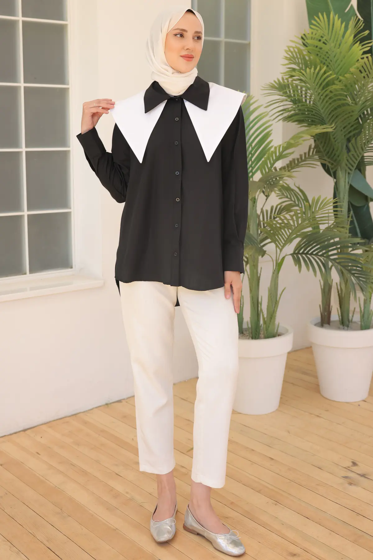 Double Collar Shirt-detail