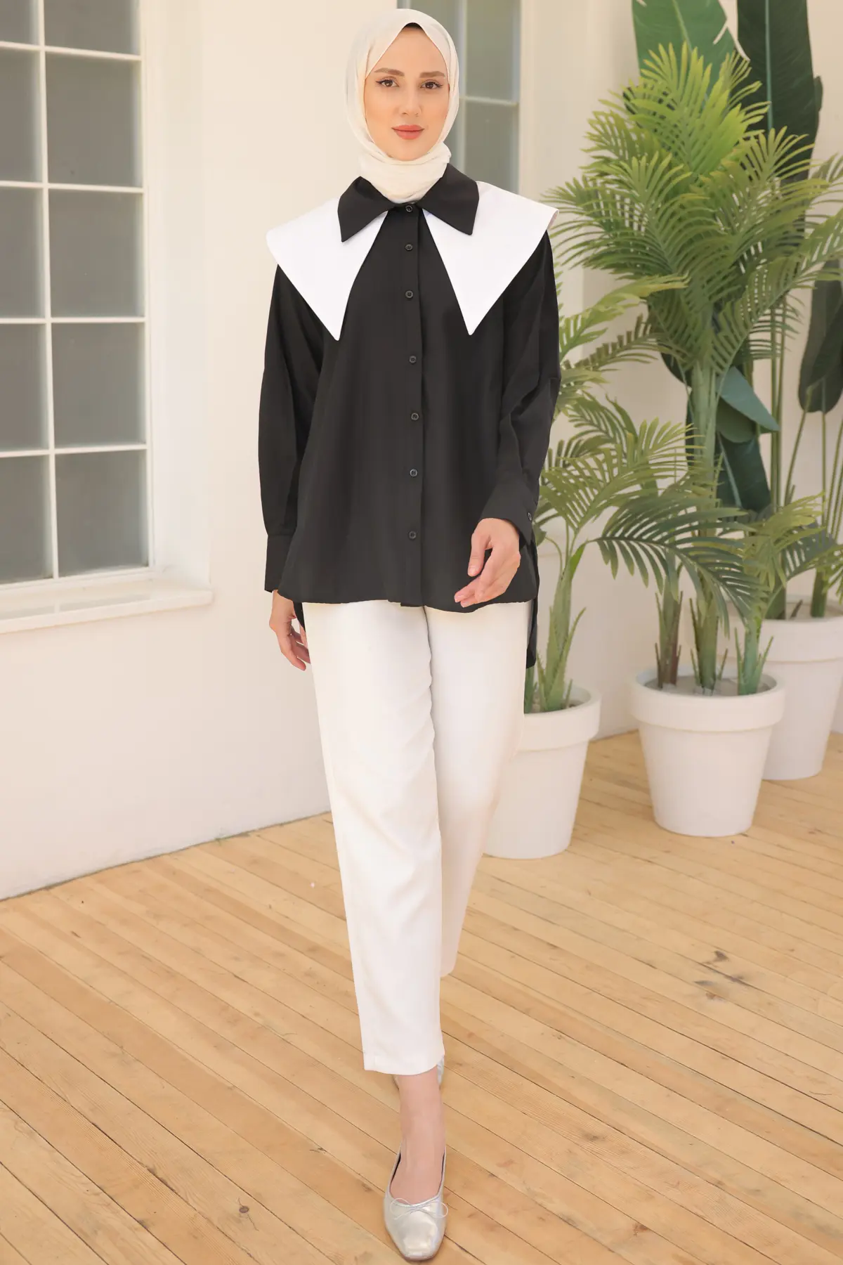 Double Collar Shirt-detail