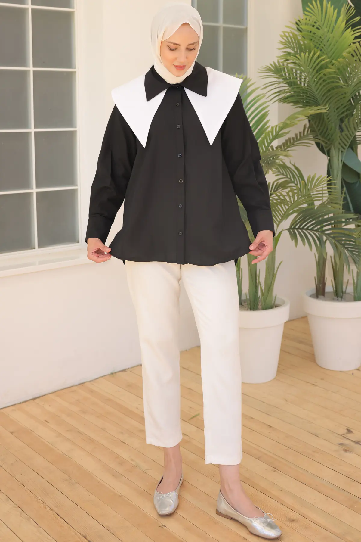 Double Collar Shirt-detail