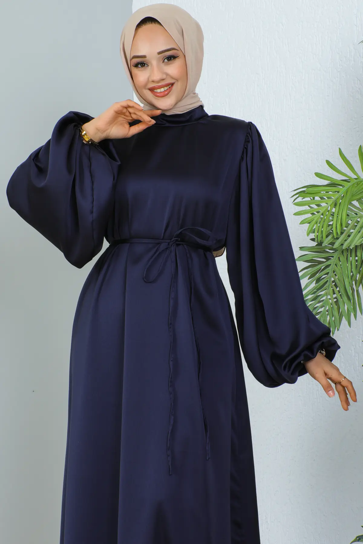 Satin Daily Dress-detail