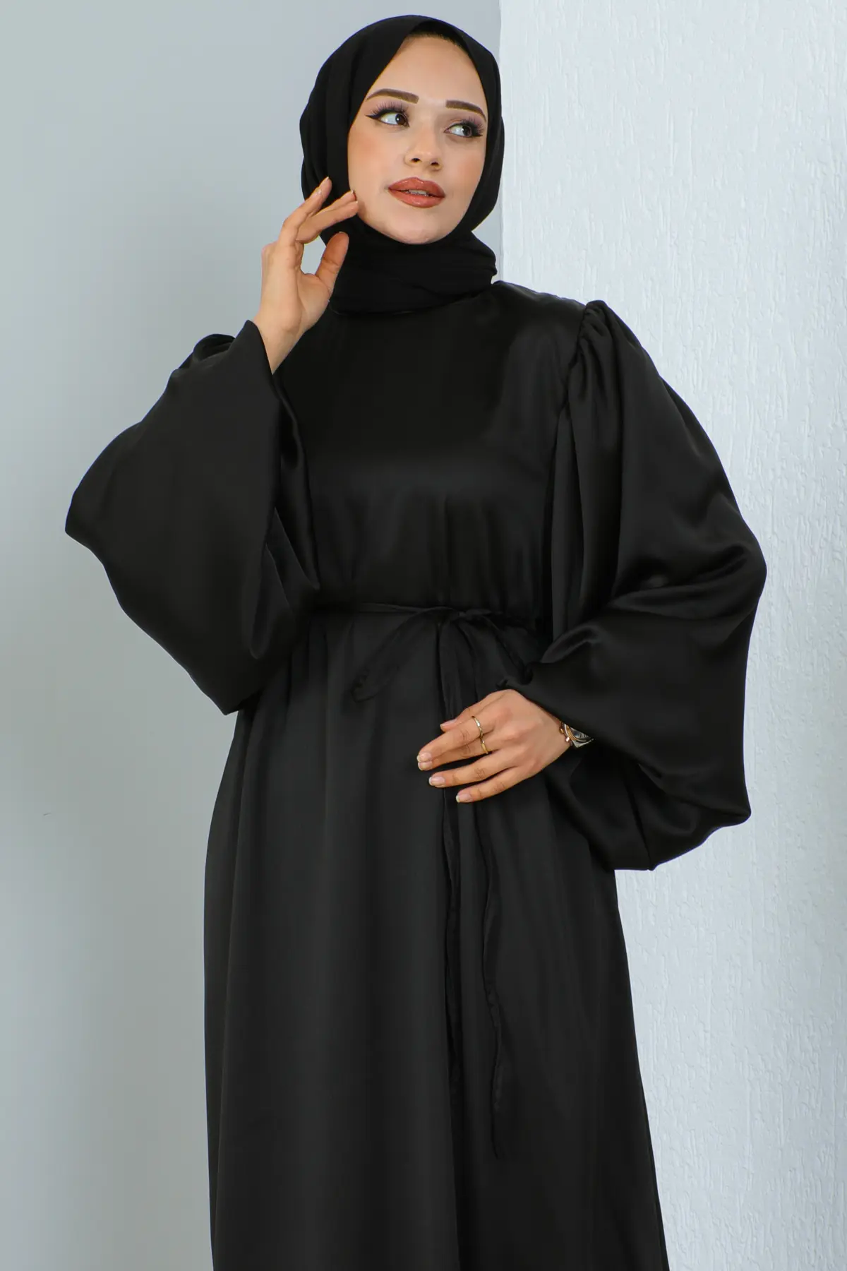 Satin Daily Dress-detail