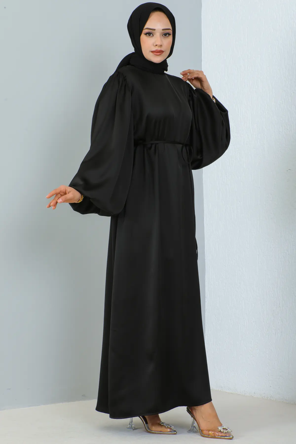 Satin Daily Dress-detail