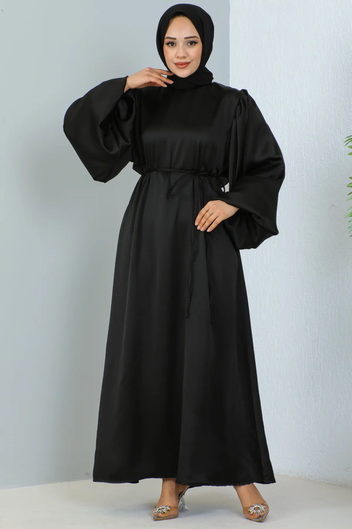 Satin Daily Dress-detail