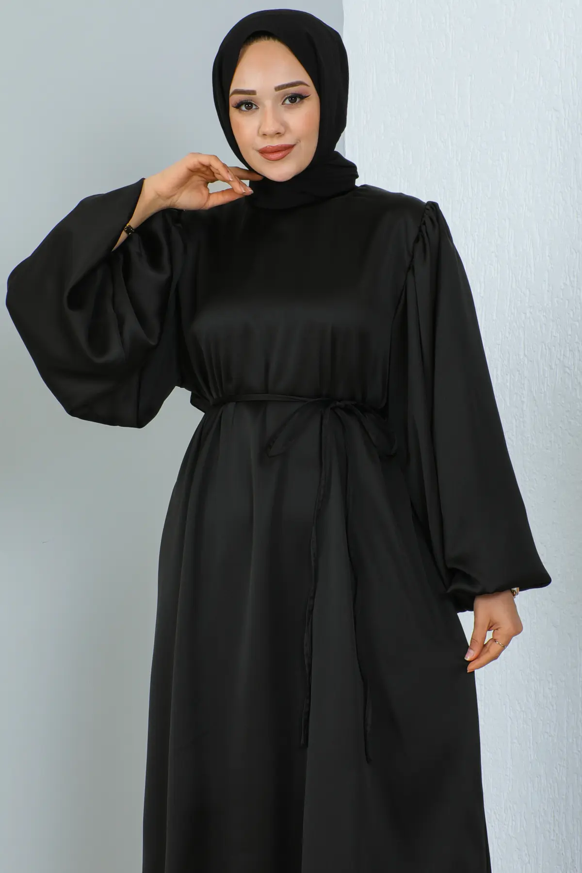 Satin Daily Dress-detail