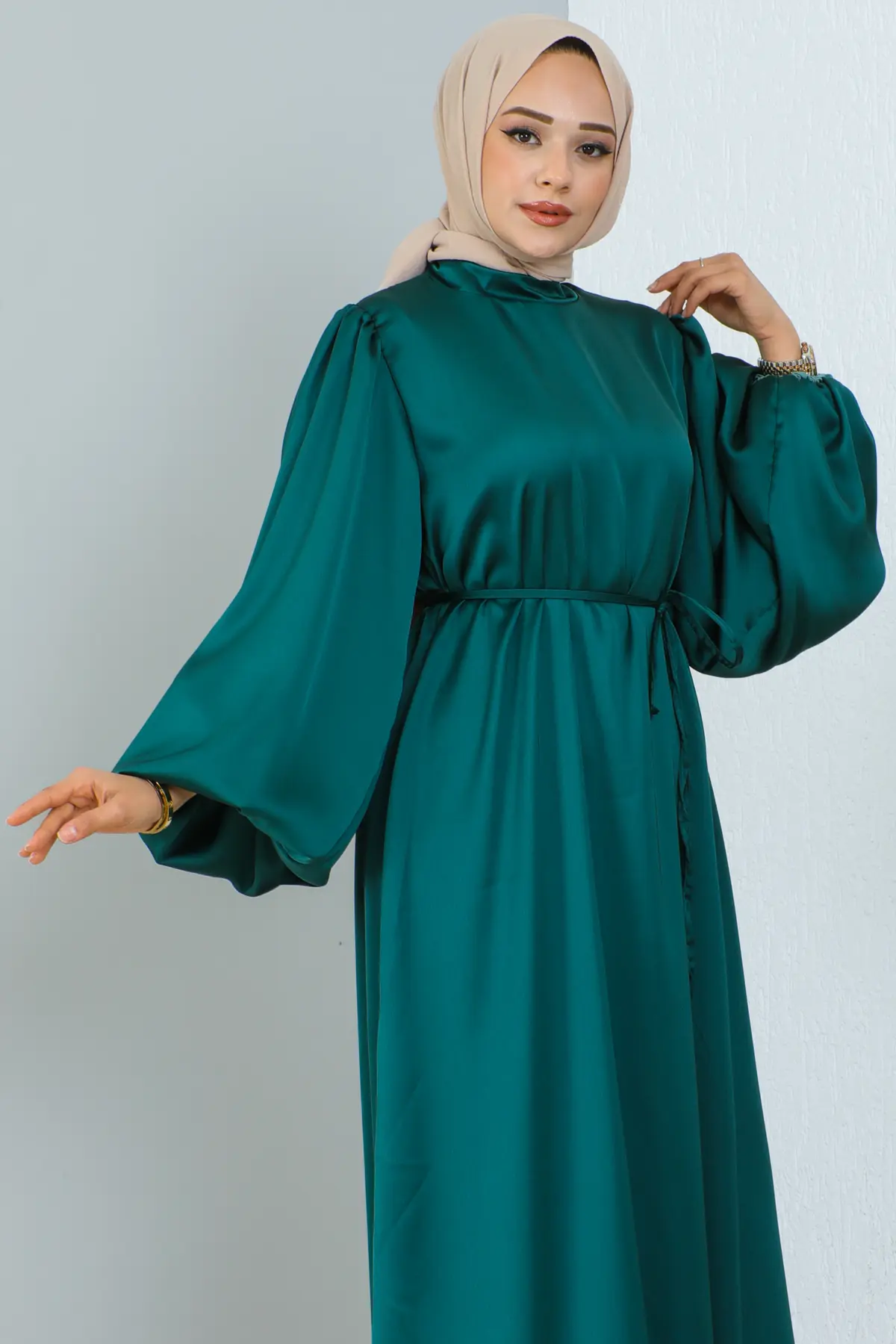 Satin Daily Dress-detail