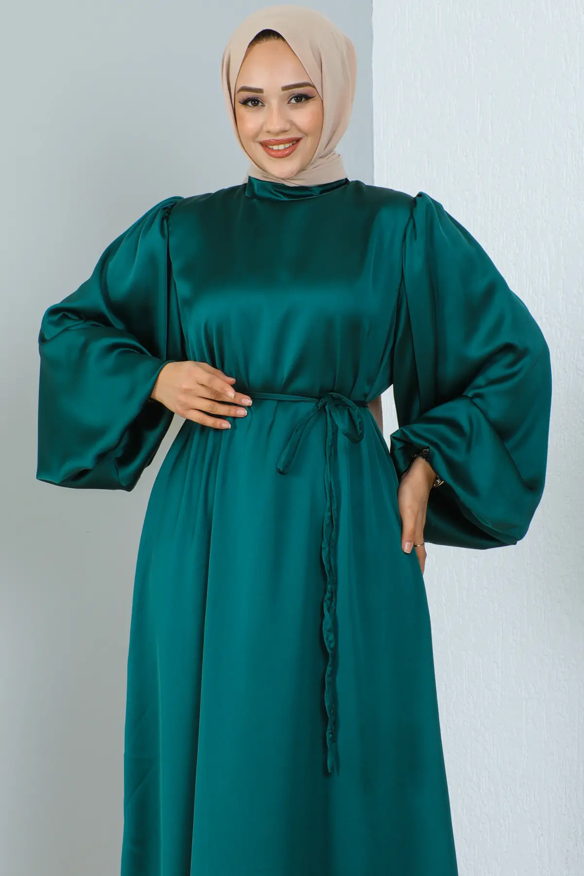 Satin Daily Dress-detail