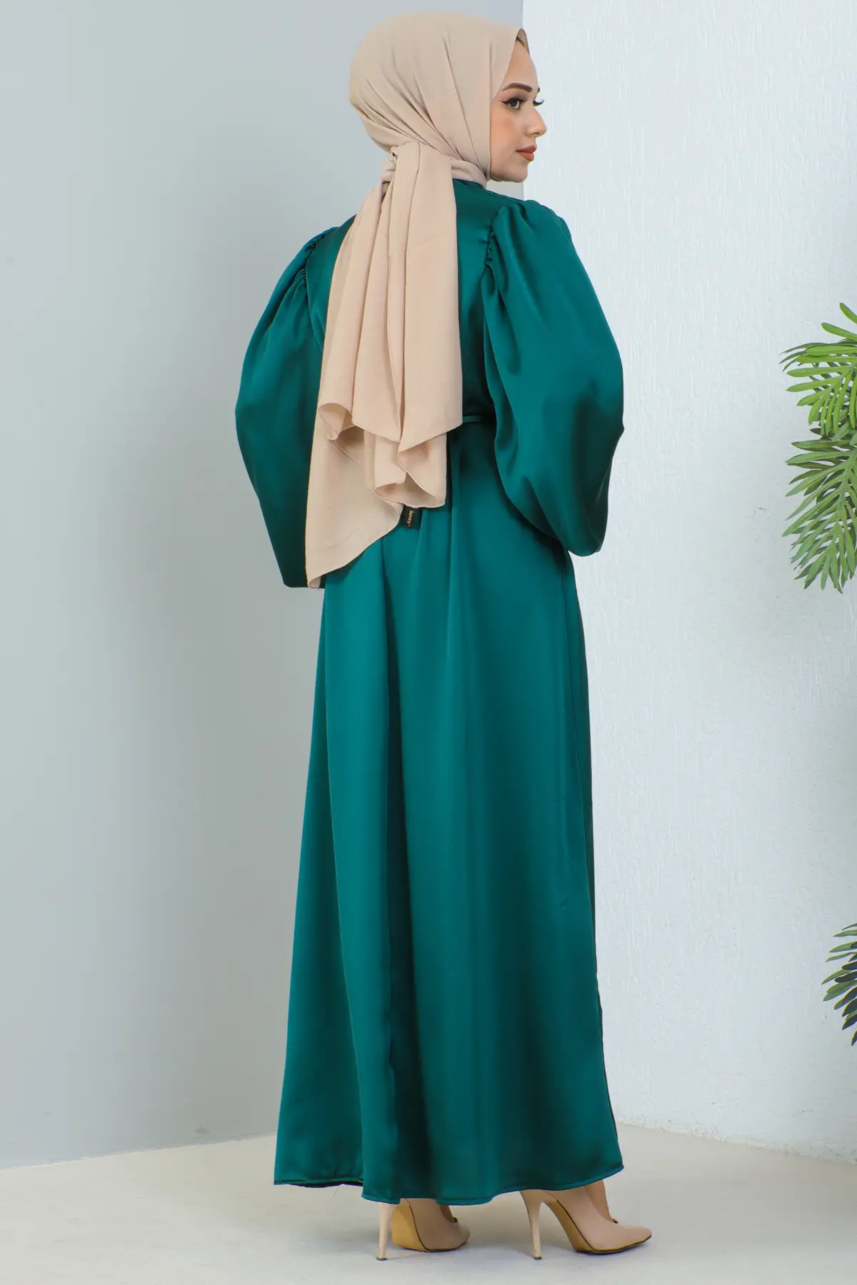 Satin Daily Dress-detail