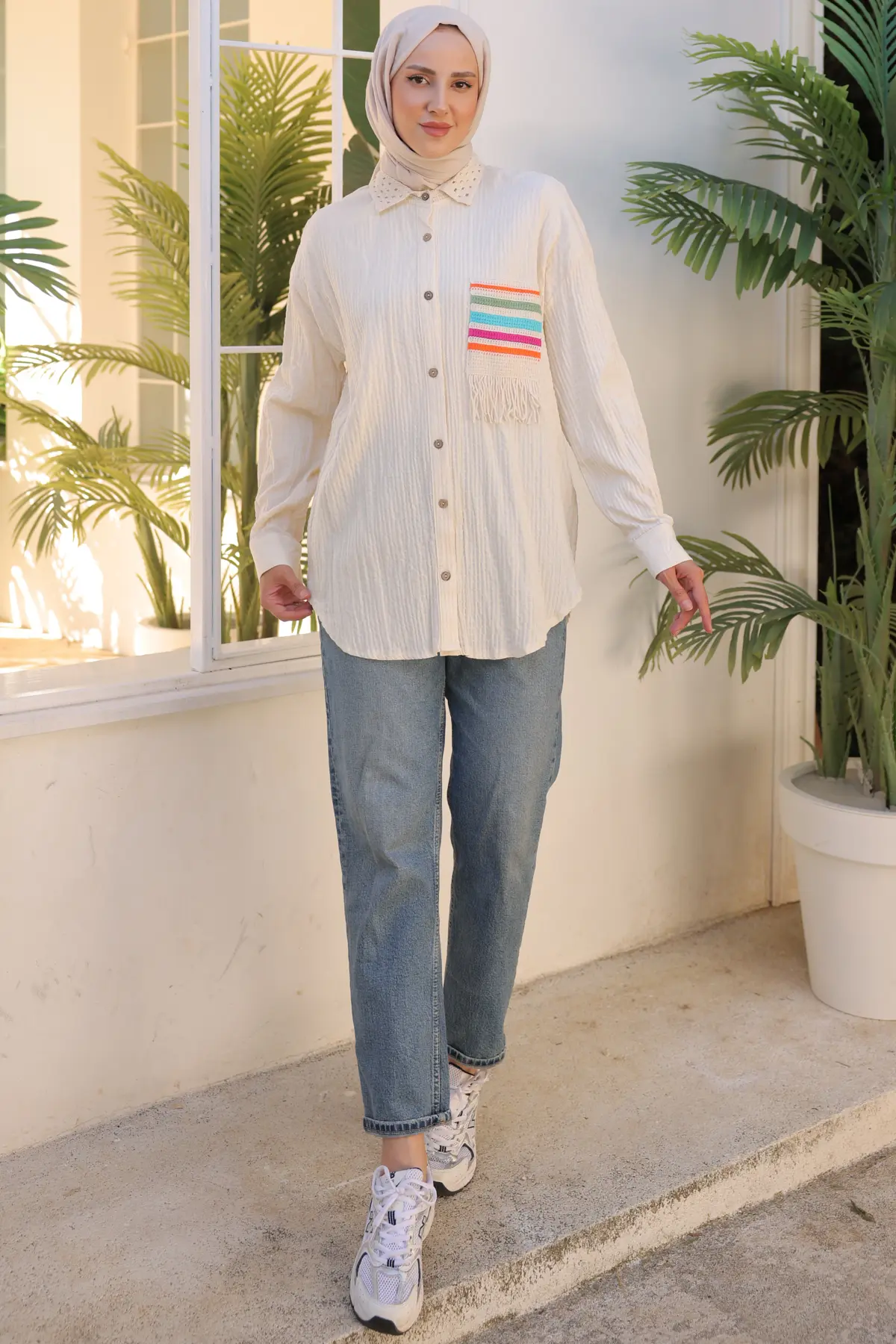 Knitted Pocket Shirt-detail