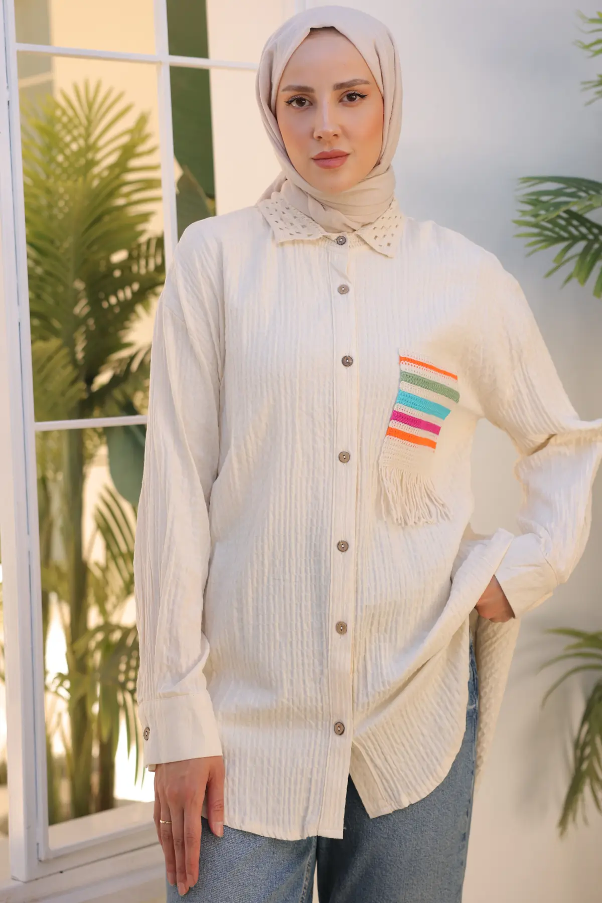 Knitted Pocket Shirt-detail