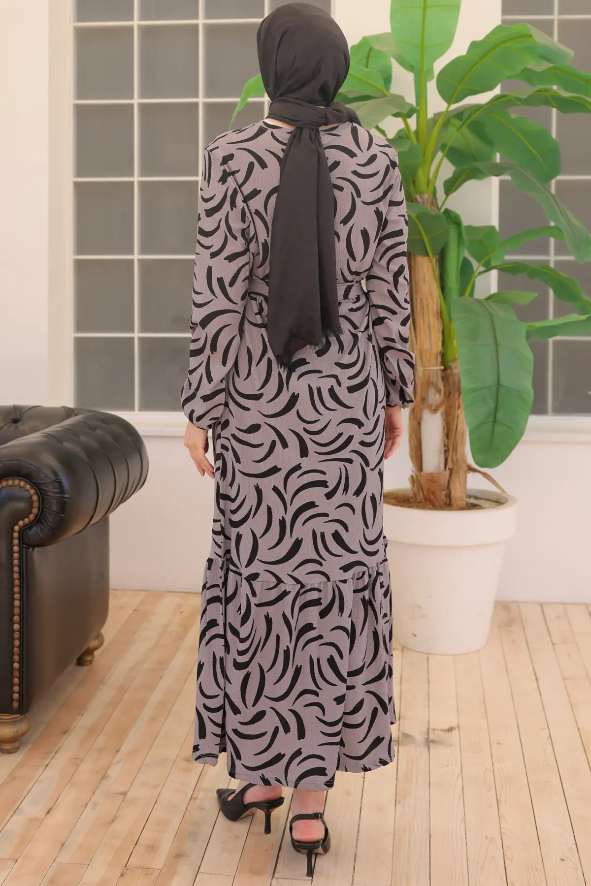 New Patterned Dress-detail