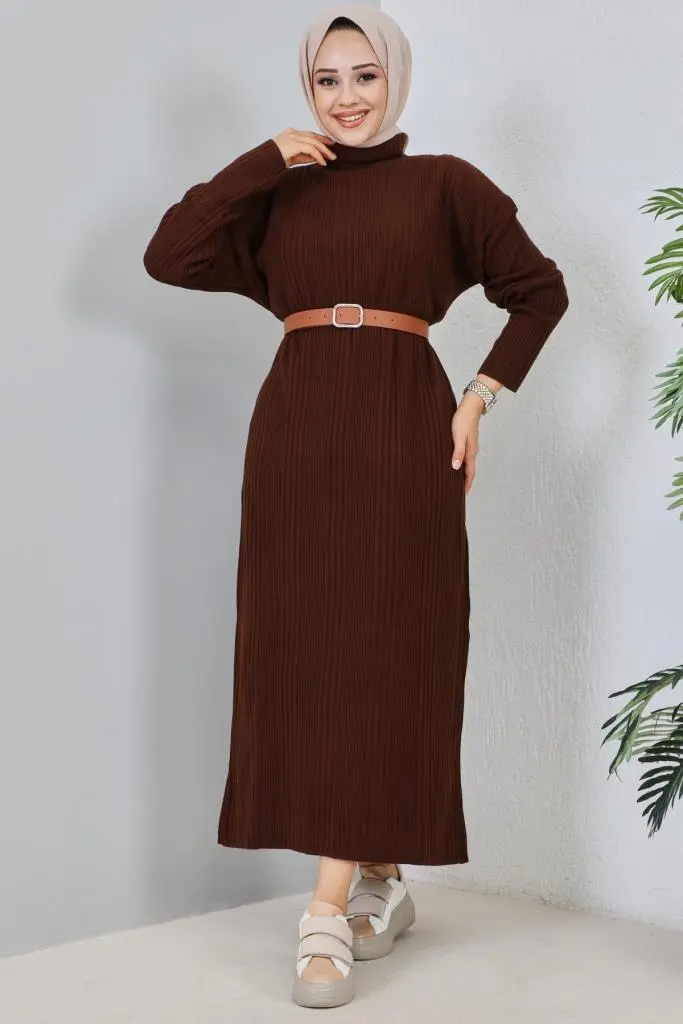 New Brown Daily Dress-detail