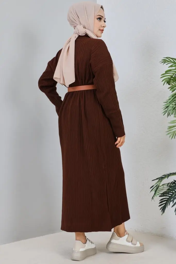 New Brown Daily Dress-detail