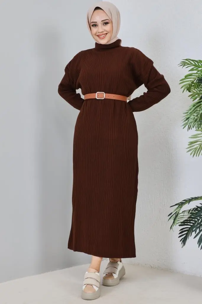 New Brown Daily Dress-detail