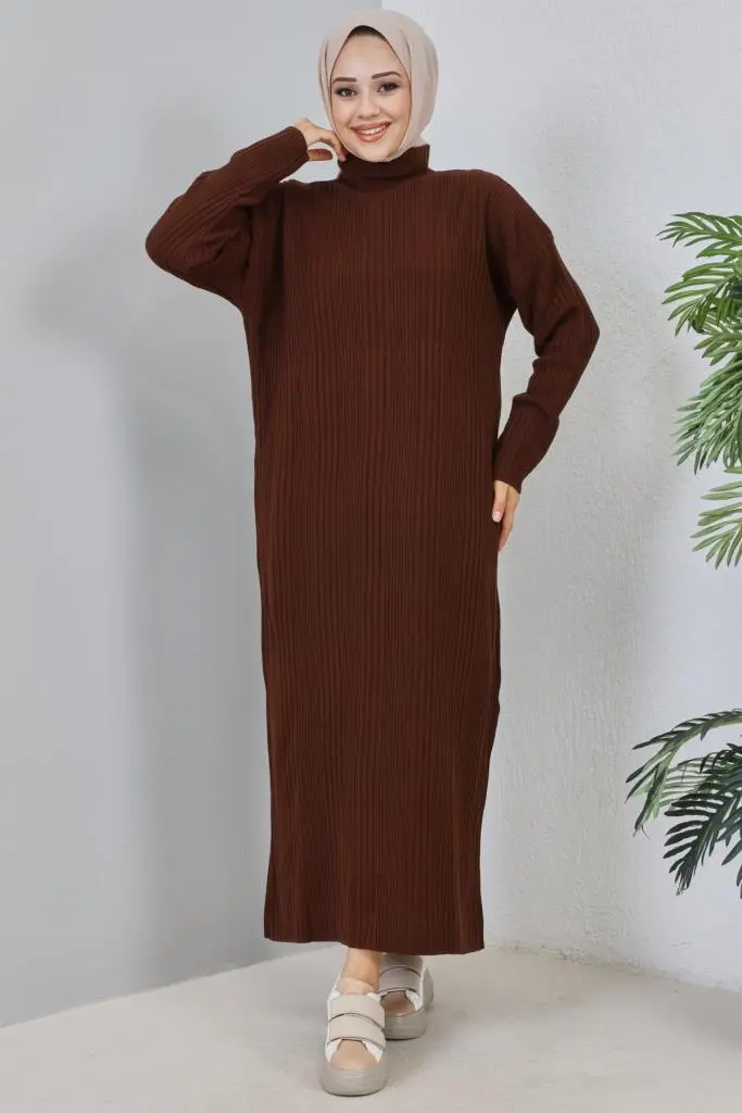 New Brown Daily Dress-detail