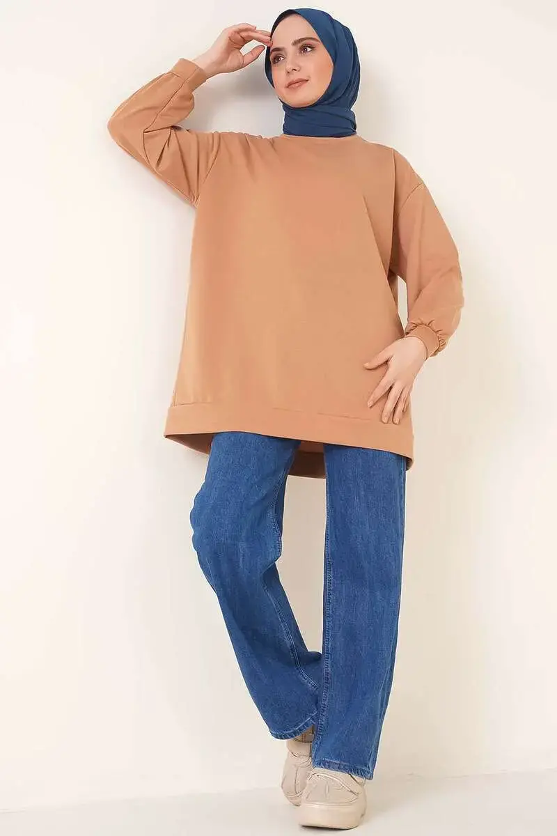 2983 Tunik Sweat Camel