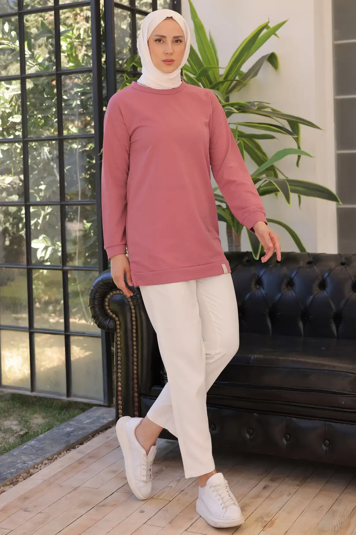 2983 Tunik Sweat Gül Kurusu