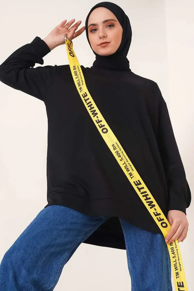 2983 Tunik Sweat Siyah