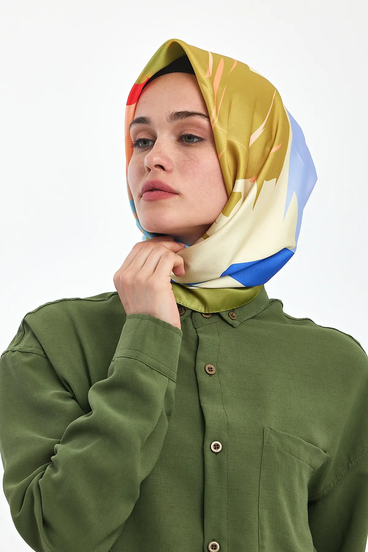 Patterned Scarf-detail