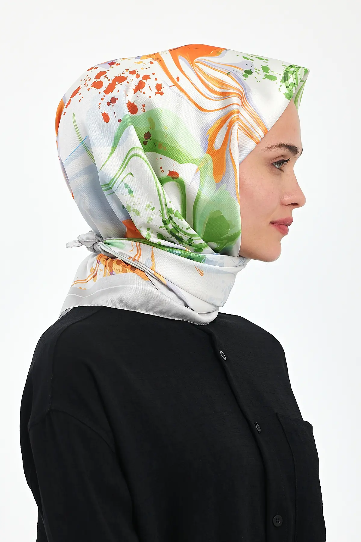 Patterned Scarf-detail