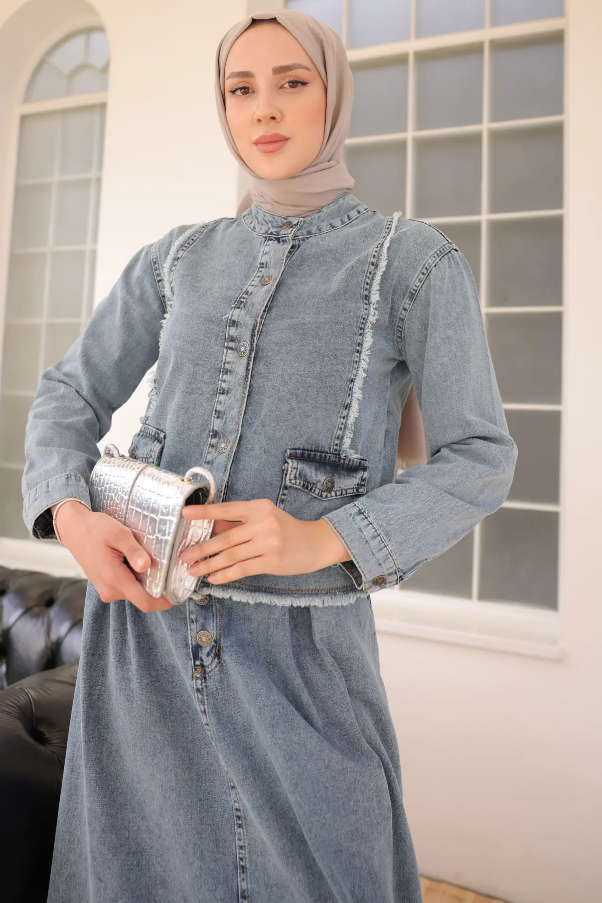 Skırt Denım Suıt-detail