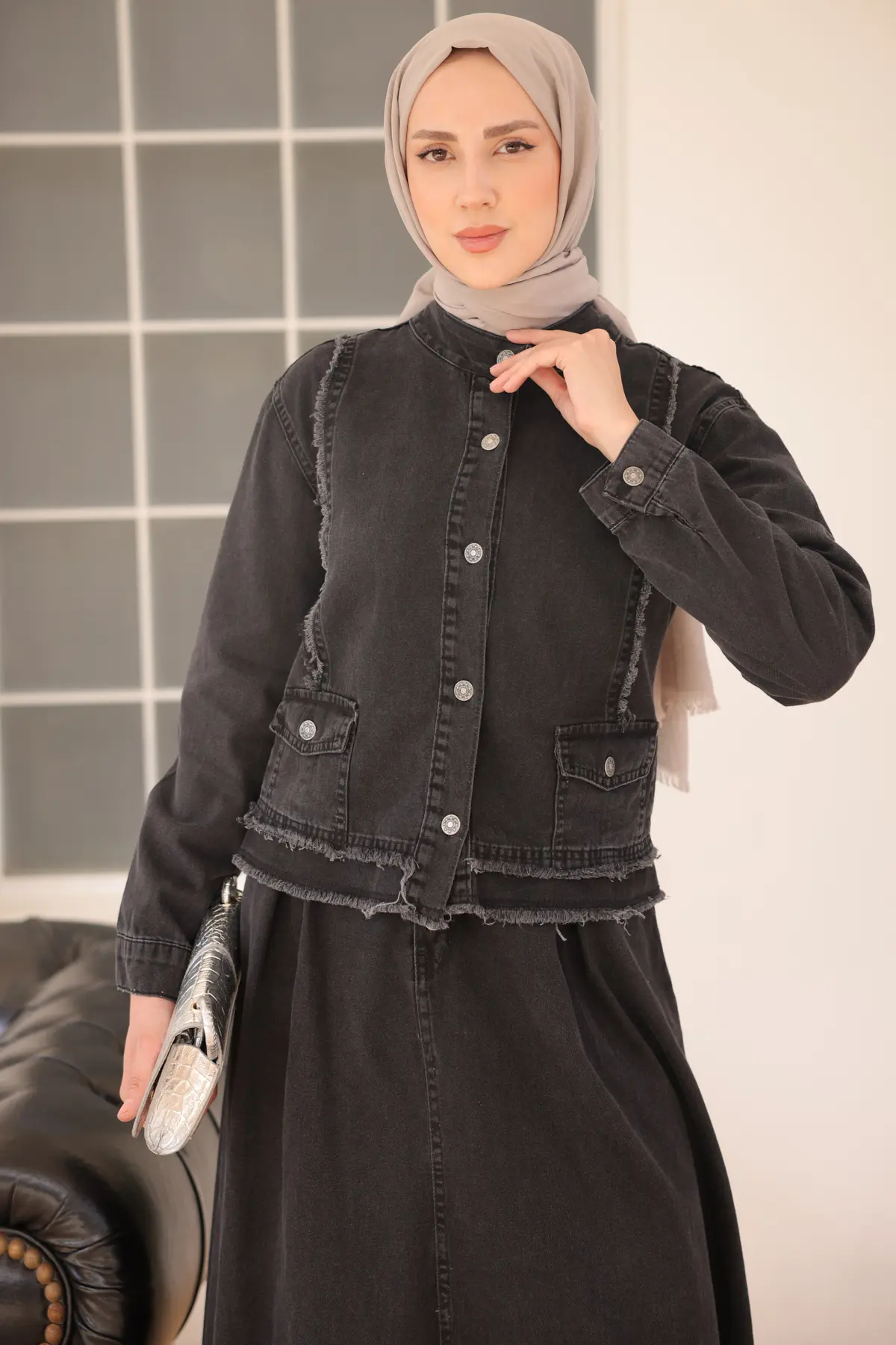 Skırt Denım Suıt-detail