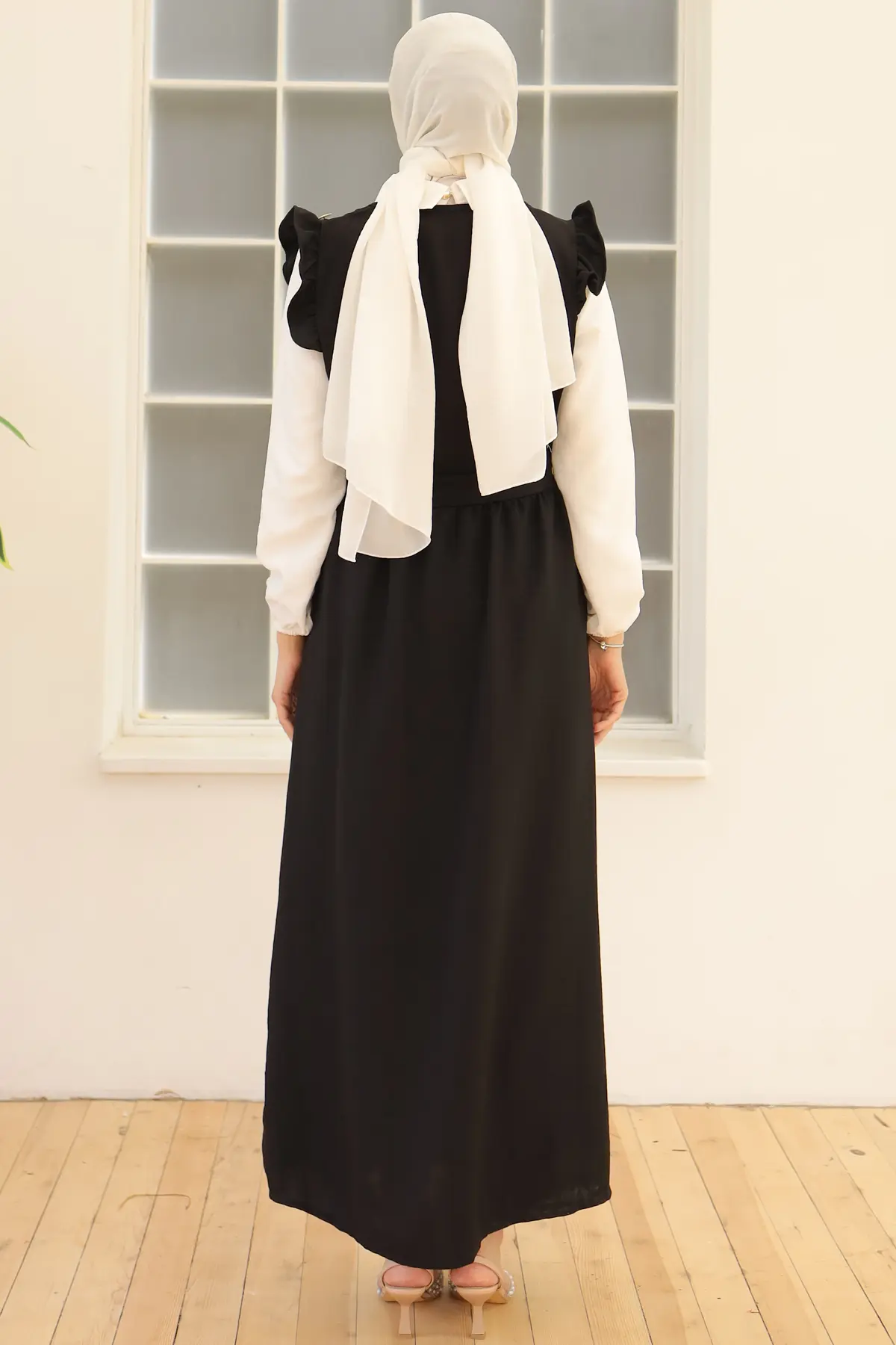 Button Detailed Double Dress-detail