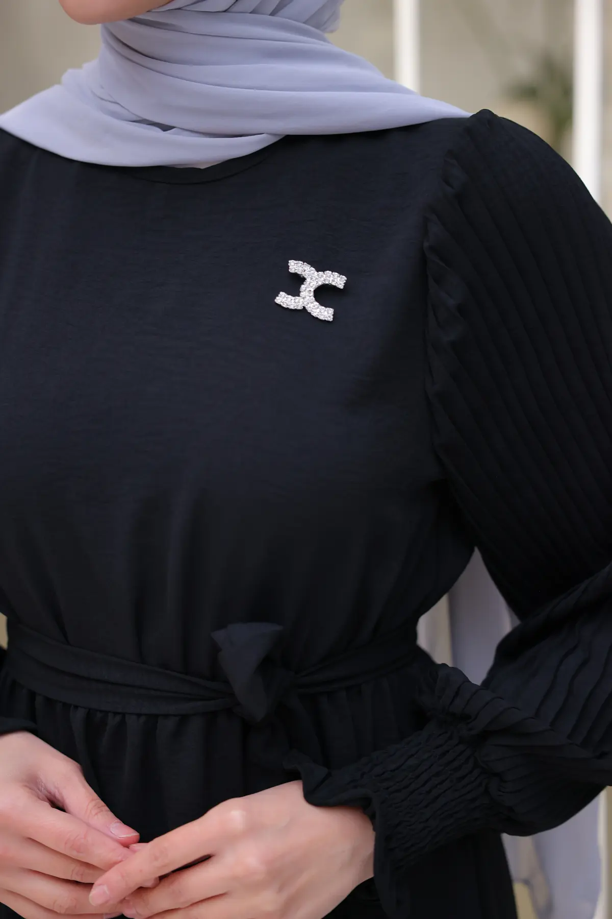 New Black Daily Dress-detail