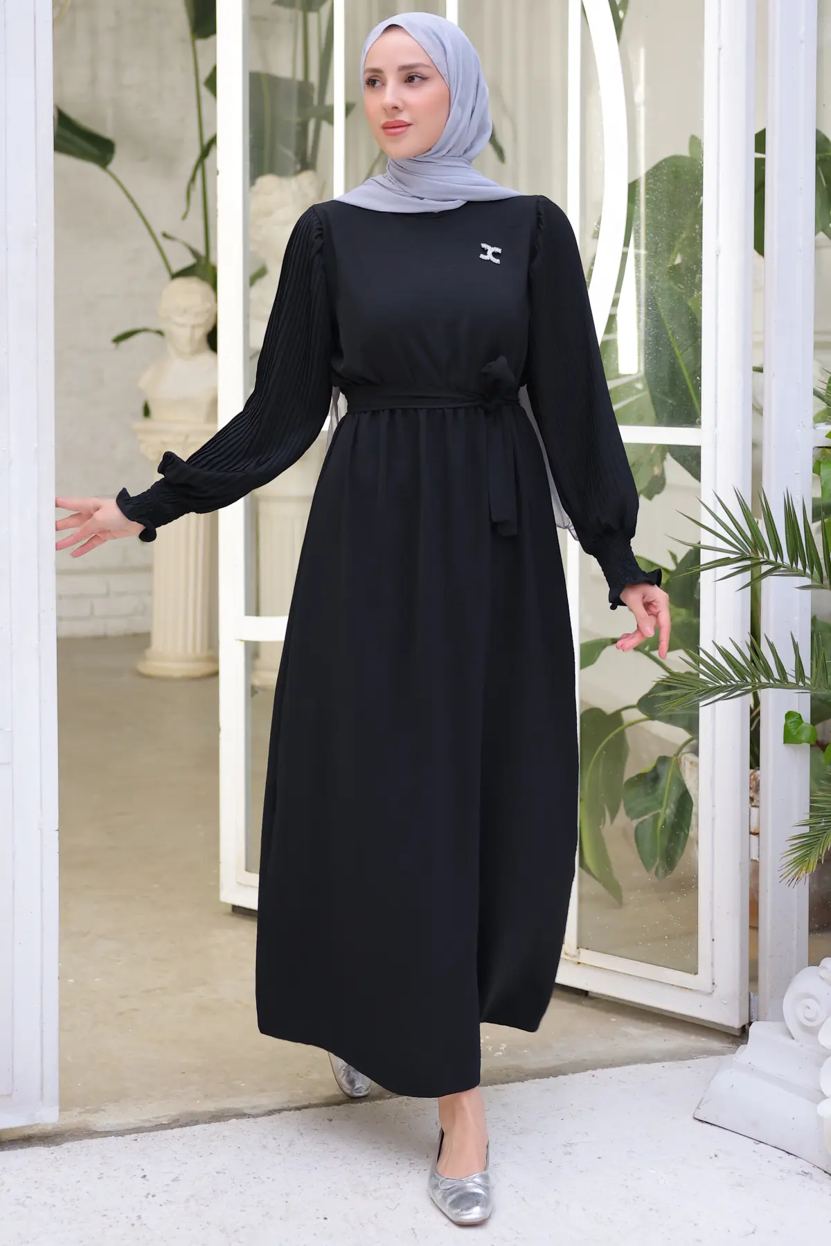 New Black Daily Dress-detail