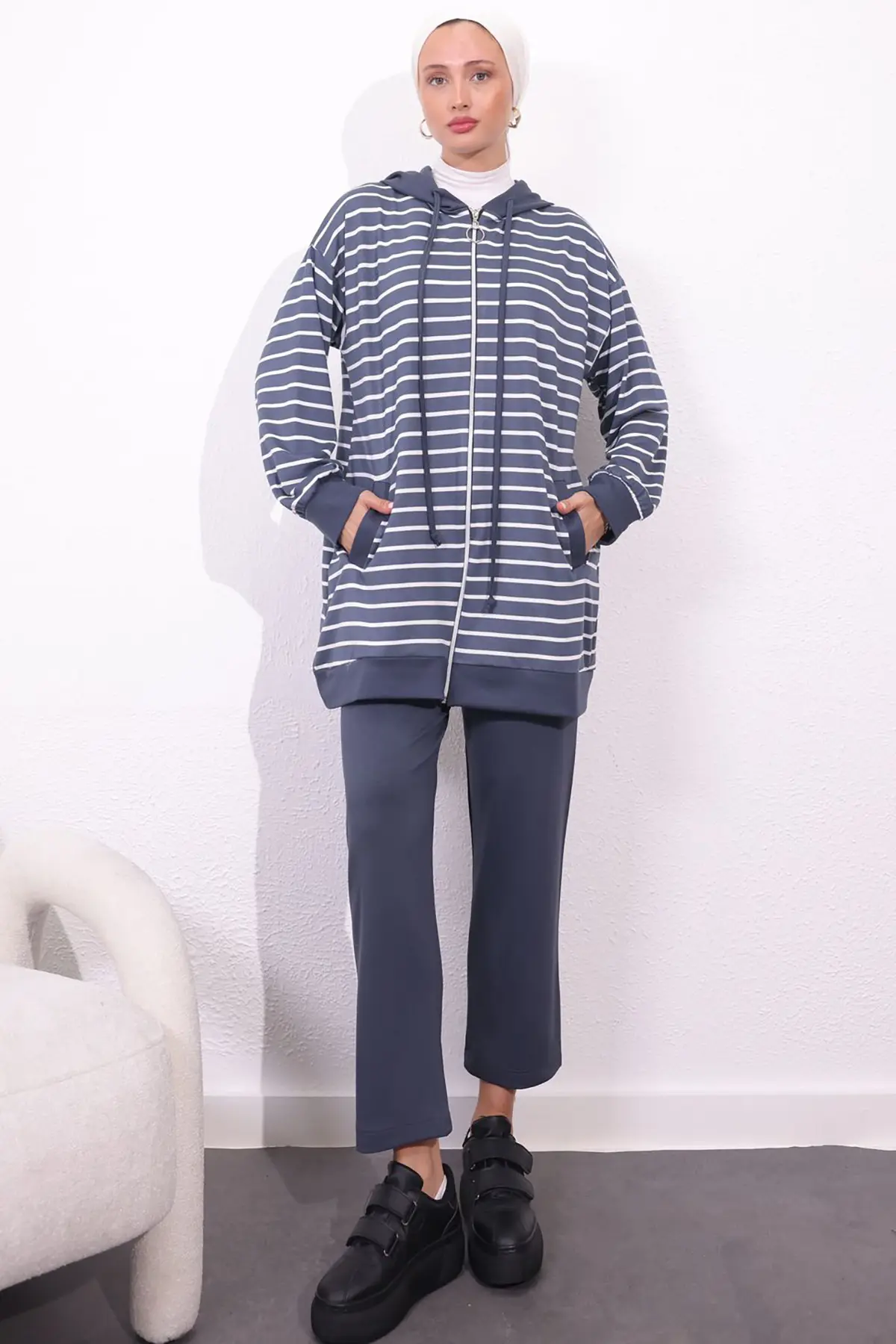 Striped Double Suit-detail