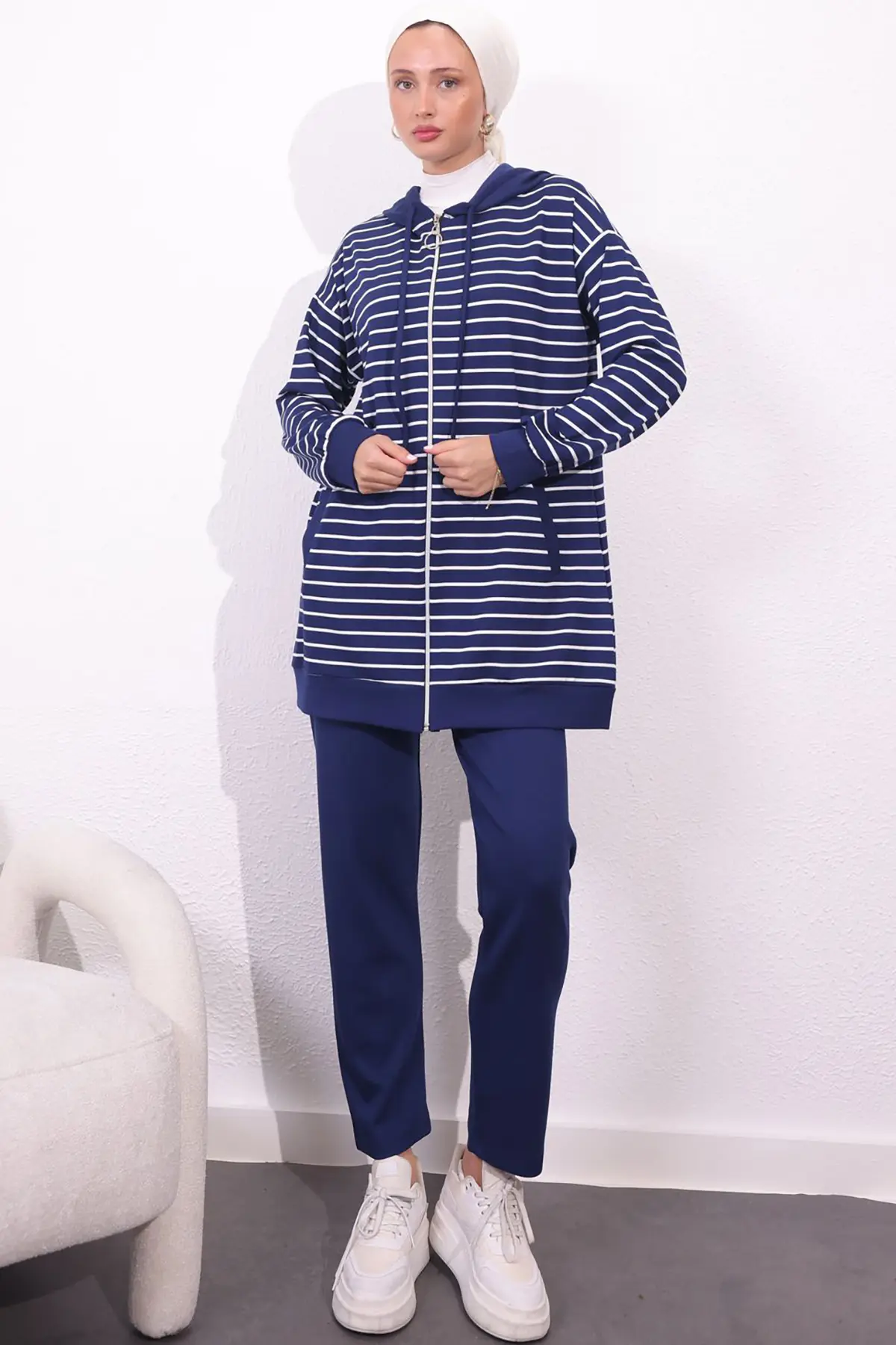 Striped Double Suit-detail