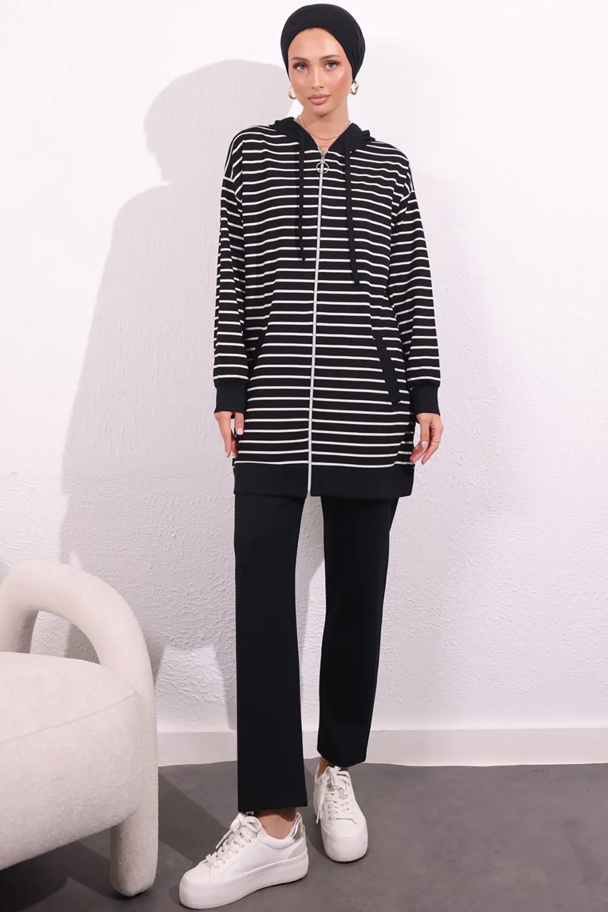 Striped Double Suit-detail